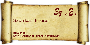Szántai Emese névjegykártya